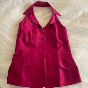 Pink halter top